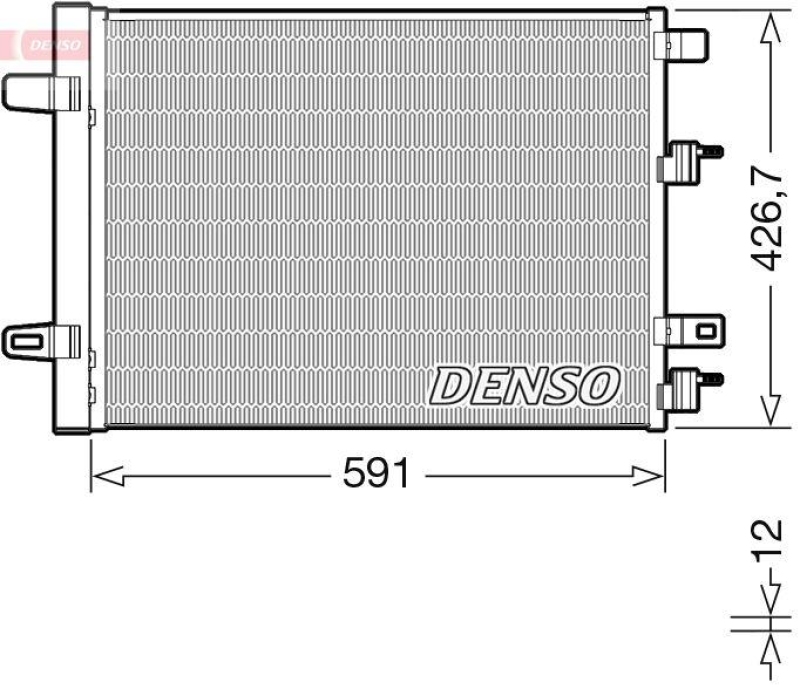 DENSO DCN17063 Kondensator A/C MERCEDES-BENZ A-CLASS (W177) A 200 (177._87) (18-)