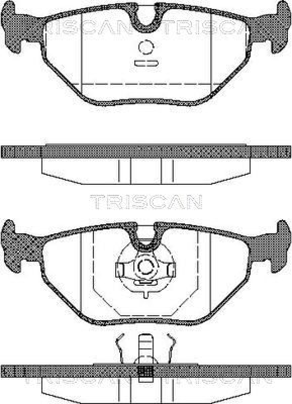 TRISCAN 8110 11899 Bremsbelag Hinten f&uuml;r Bmw