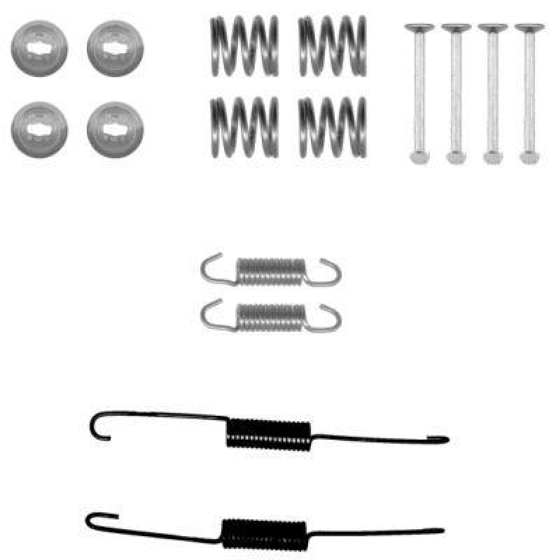 HELLA 8DZ 355 201-021 Zubehörsatz Bremsbacken X0216