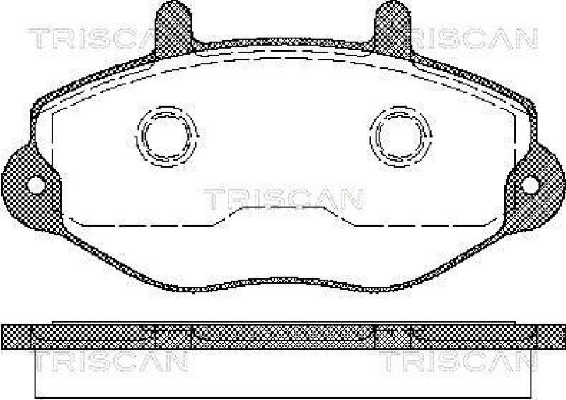 TRISCAN 8110 16970 Bremsbelag Vorne für Ford Transit