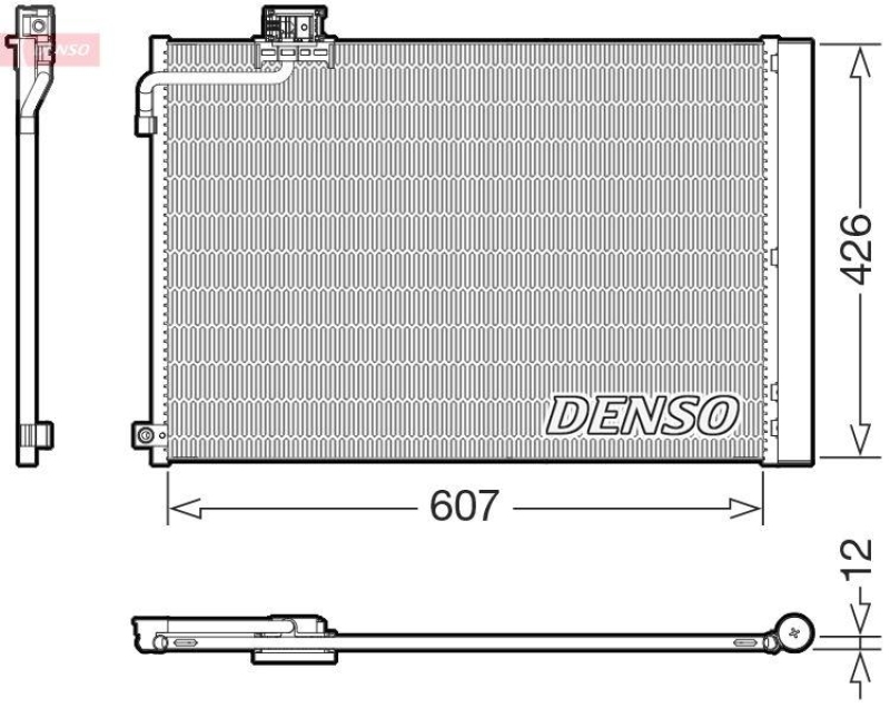 DENSO DCN17064 Kondensator A/C MERCEDES-BENZ SLS AMG (C197) 6.2 (197.377) (10-14)