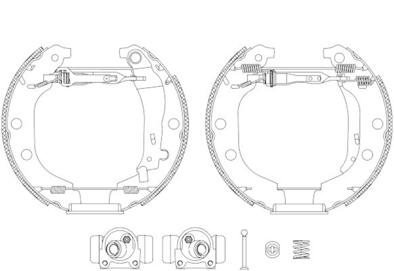 HELLA 8DB 355 004-371 Bremsbackensatz R0710