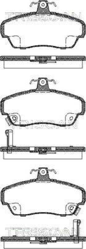 TRISCAN 8110 17020 Bremsbelag Vorne für Rover