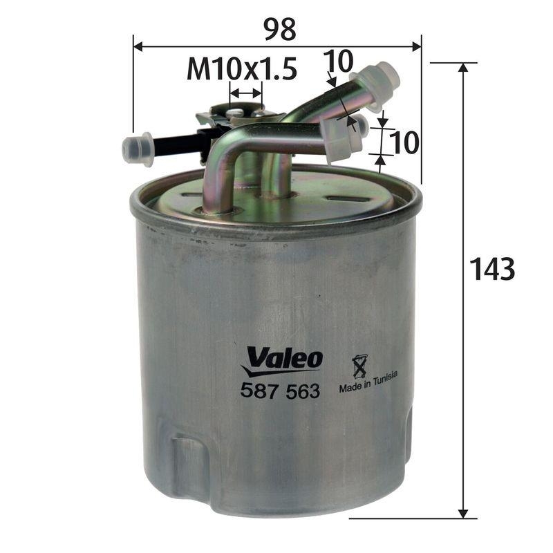 VALEO 587563 Kraftstofffilter, Diesel