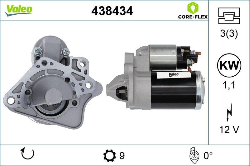 VALEO 438434 Starter - CORE-FLEX - RENAULT NISSAN