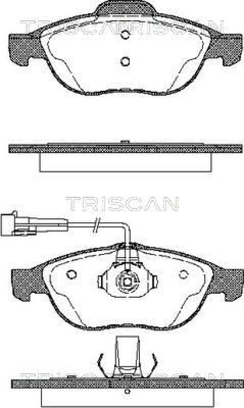 TRISCAN 8110 12002 Bremsbelag Vorne für Alfa 156