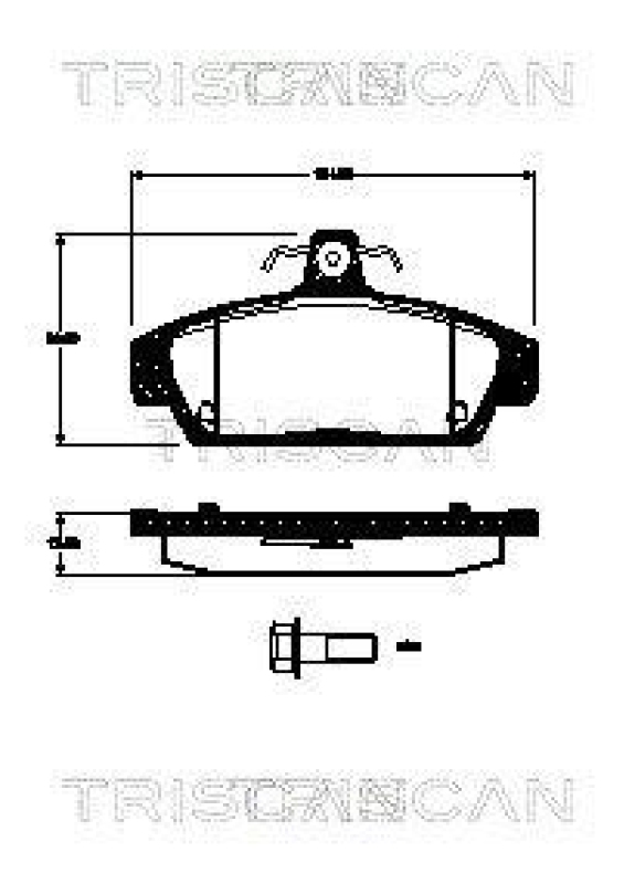 TRISCAN 8110 17023 Bremsbelag Vorne für Mg, Rover