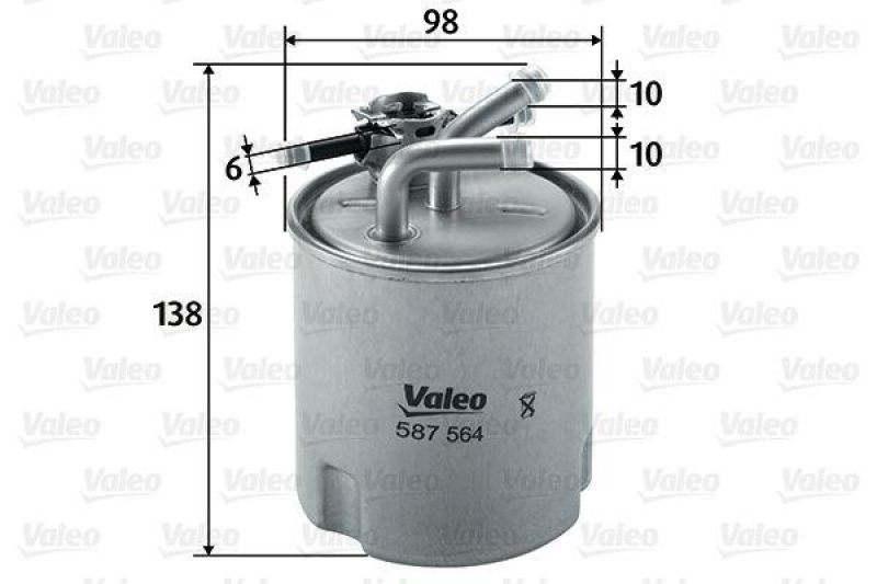 VALEO 587564 Kraftstofffilter, Diesel