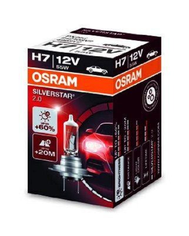 OSRAM 64210SV2 Glühbirne H7 SILVERSTAR 2.0 12V 55W