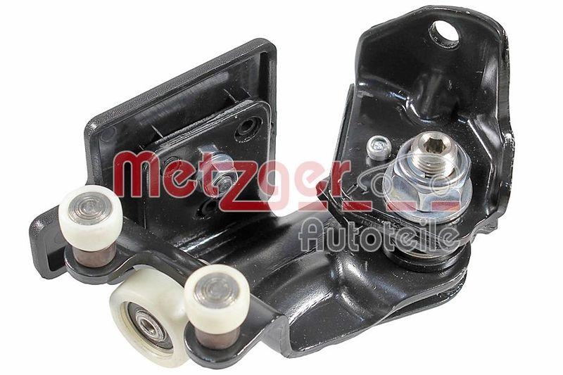 METZGER 2310158 Rollenführung, Schiebetür für CITROEN/FIAT/PEUGEOT links MITTE