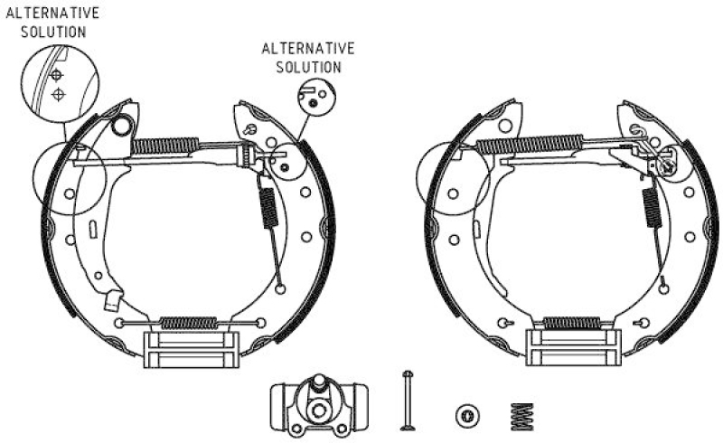 HELLA 8DB 355 004-431 Bremsbackensatz