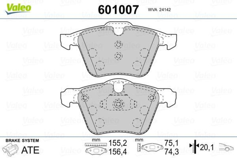 VALEO 601007 SBB-Satz PREMIUM