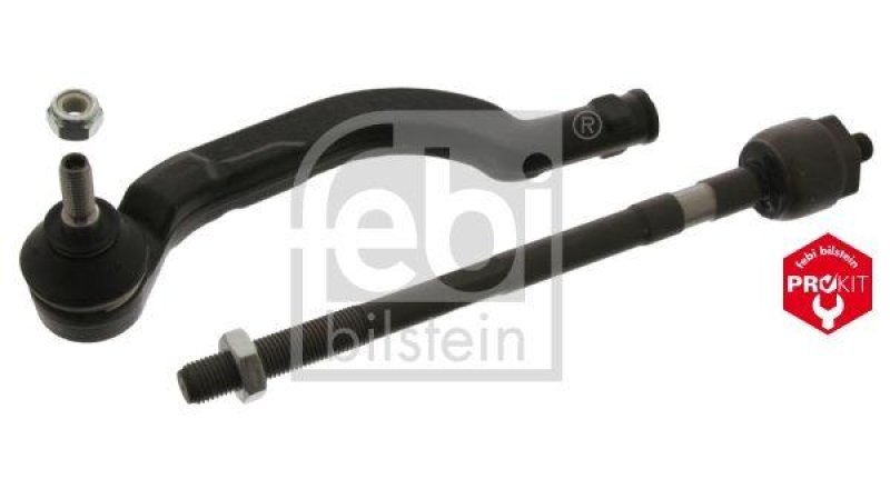 FEBI BILSTEIN 37627 Spurstange mit Endstück, Mutter und Sicherungsmutter für Renault