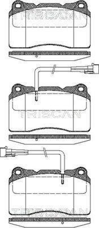 TRISCAN 8110 12004 Bremsbelag Vorne für Alfa 166