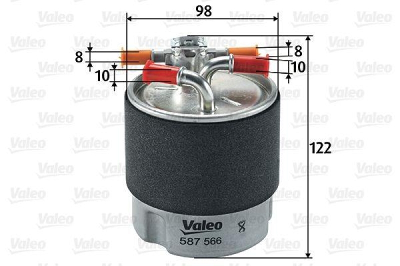 VALEO 587566 Kraftstofffilter, Diesel