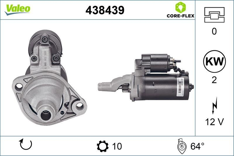 VALEO 438439 Starter - CORE-FLEX VW