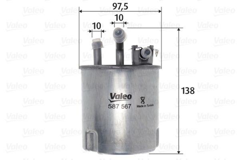 VALEO 587567 Kraftstofffilter, Diesel