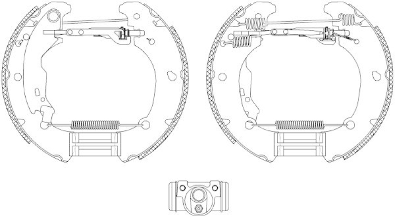 HELLA 8DB 355 004-481 Bremsbackensatz R0830