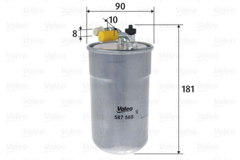 VALEO 587568 Kraftstofffilter, Benzin