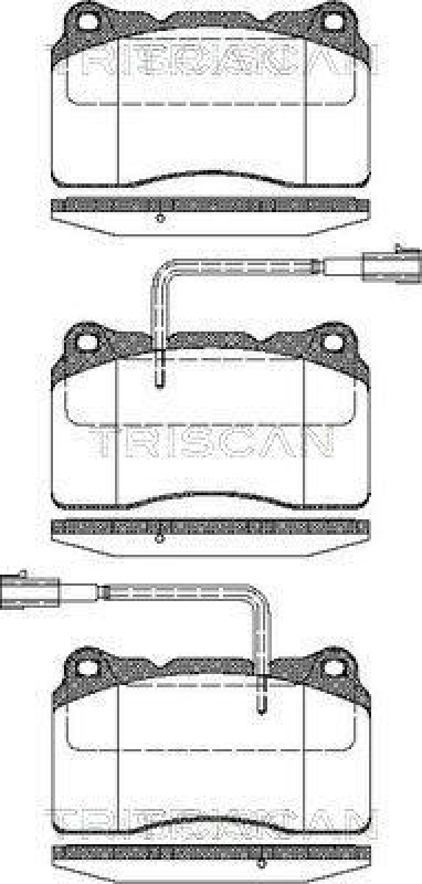 TRISCAN 8110 12014 Bremsbelag Vorne für Alfa 166