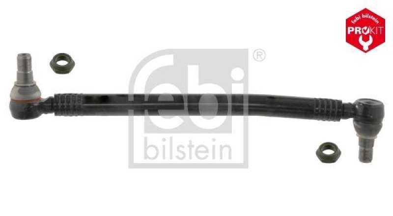 FEBI BILSTEIN 31370 Lenkstange mit Sicherungsmuttern, vom Lenkgetriebe zum 1. Lenkzwischenhebel für Mercedes-Benz