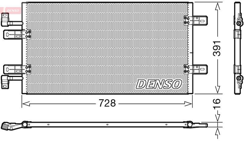 DENSO DCN20019 Kondensator A/C OPEL VIVARO A Box (X83) 2.0 CDTI (F7) (06- )