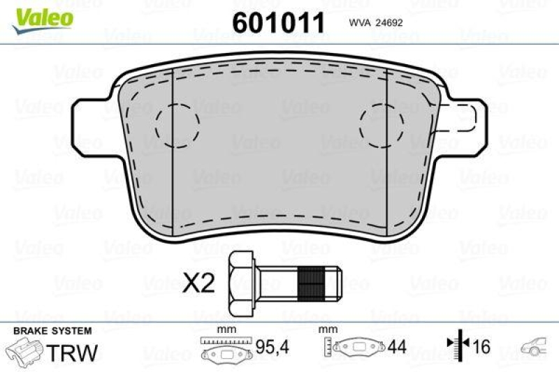 VALEO 601011 SBB-Satz PREMIUM