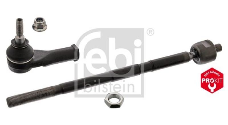 FEBI BILSTEIN 37686 Spurstange mit Endstück, Mutter und Sicherungsmutter für Ford