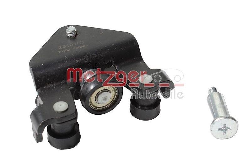 METZGER 2310163 Rollenführung, Schiebetür für OPEL/VAUXHALL links/rechts UNTEN