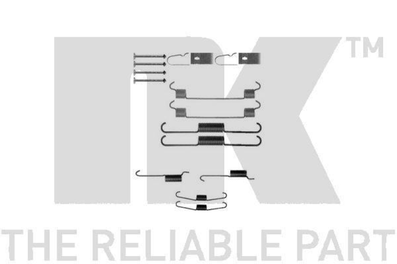 NK 7932803 Zubehörsatz, Bremsbacken für MAZDA