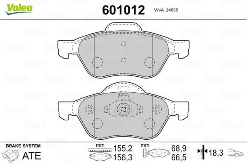 VALEO 601012 SBB-Satz PREMIUM