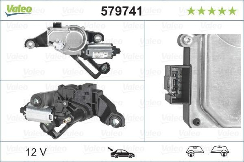 VALEO 579741 Wischermotor für hinten