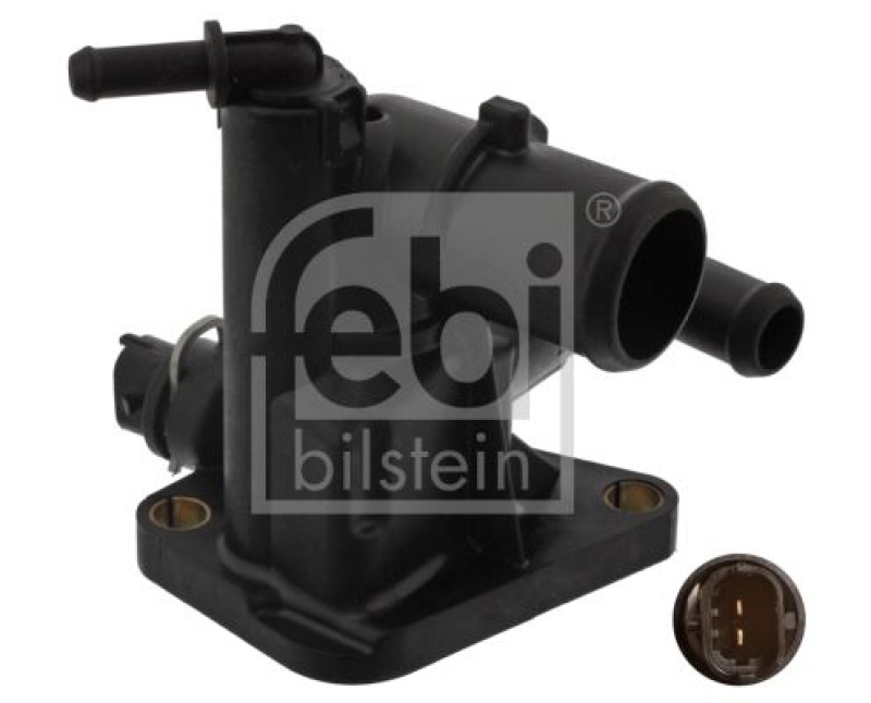 FEBI BILSTEIN 40600 Thermostatgehäuse mit Temperaturschalter und Dichtung für Fiat