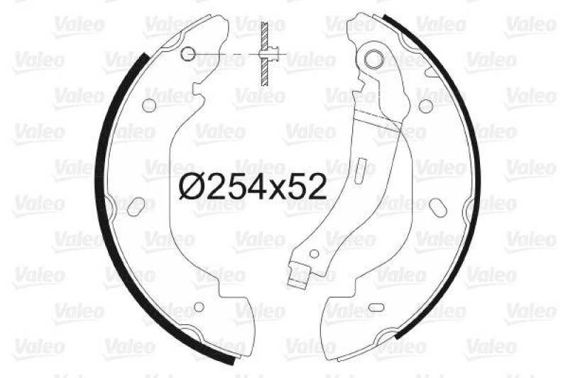 VALEO 564023 Bremsbacken-Satz