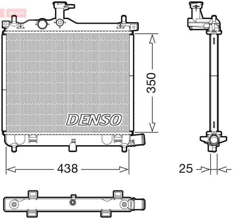 DENSO DRM41021 Kühler HYUNDAI i10 (PA) 1.2 1.2 (01-13)