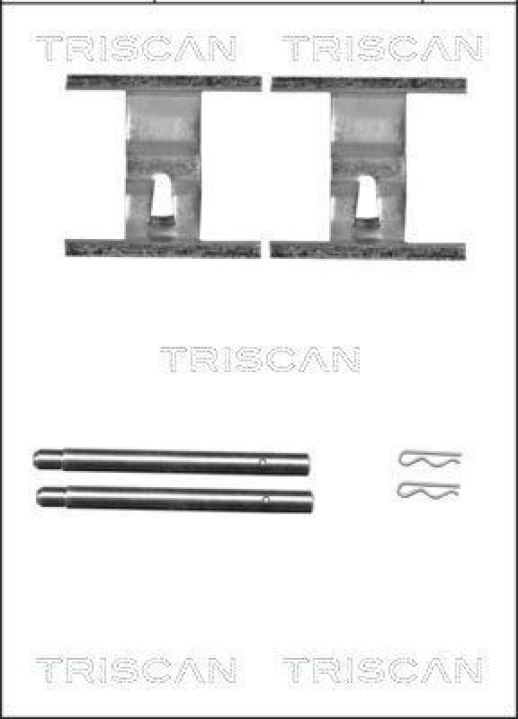 TRISCAN 8105 291605 Montagesatz, Scheibenbremsbelag für Audi, Porsche, Vw