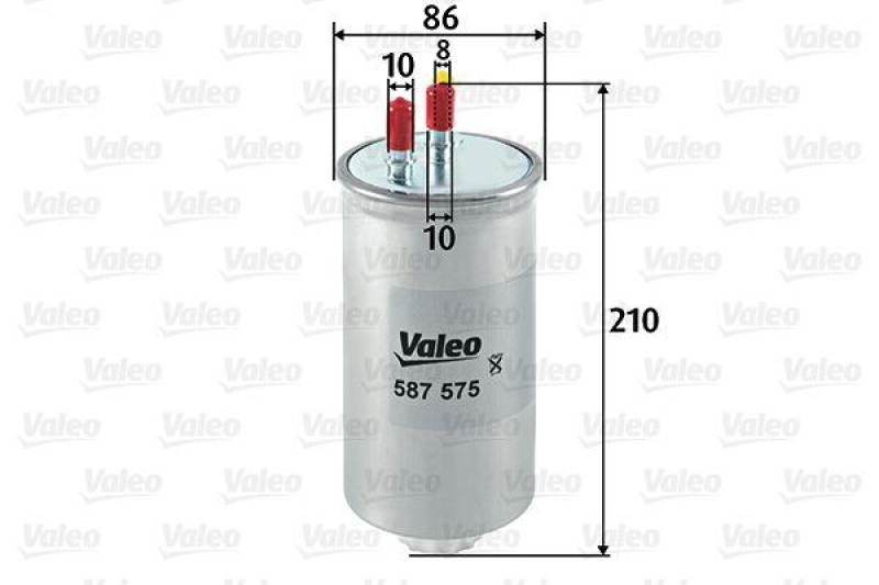 VALEO 587575 Kraftstofffilter, Diesel