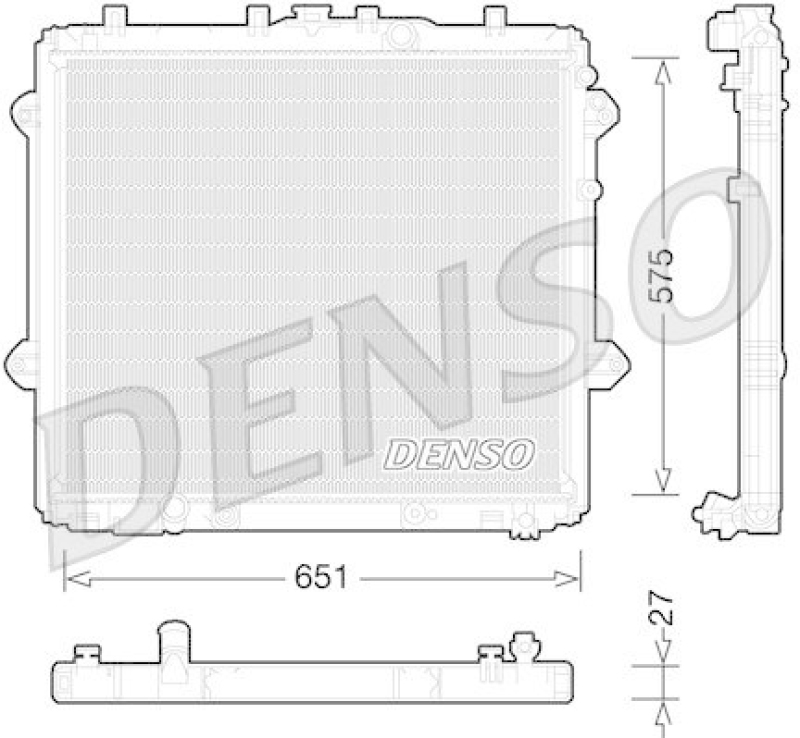 DENSO DRM50060 Kühler TOYOTA LAND CRUISER 150 (KDJ15_, GRJ15_) 4.0 V6 VVTi (2010 - )