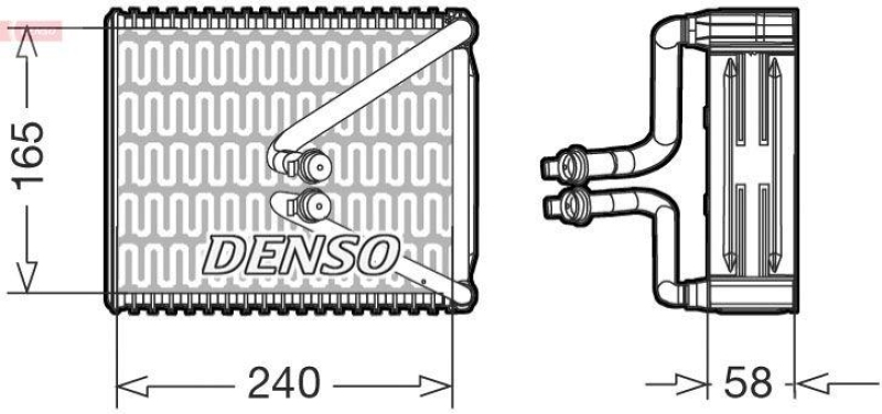 DENSO DEV09080 Verdampfer A/C LANCIA YPSILON (843) 1.2 BJ: 2003 - 2011