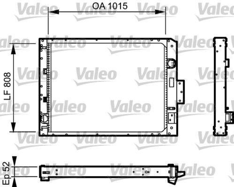 VALEO 733479 Motorkühler MERCEDES/EVOBUS CITARO