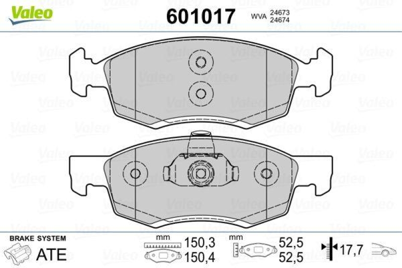 VALEO 601017 SBB-Satz PREMIUM