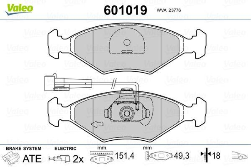 VALEO 601019 SBB-Satz PREMIUM