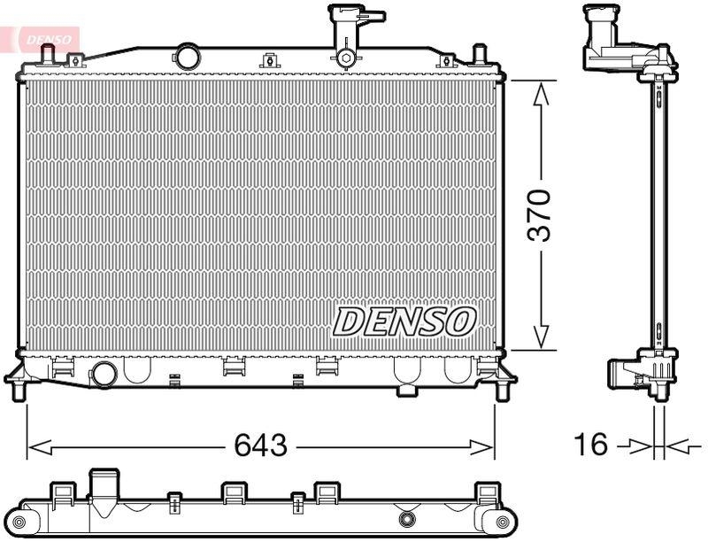 DENSO DRM41026 Kühler HYUNDAI ACCENT (05-10)