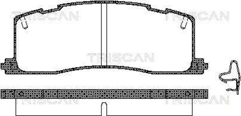 TRISCAN 8110 13003 Bremsbelag Hinten für Toyota Previa