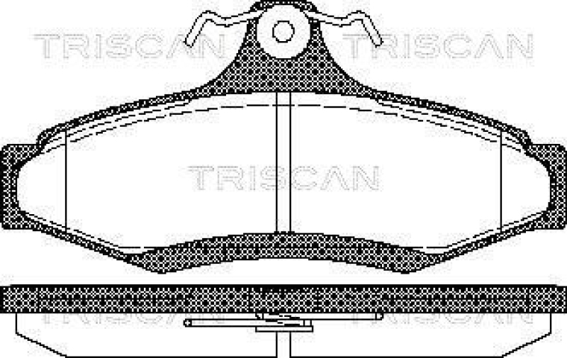 TRISCAN 8110 21004 Bremsbelag Hinten f&uuml;r Daewoo