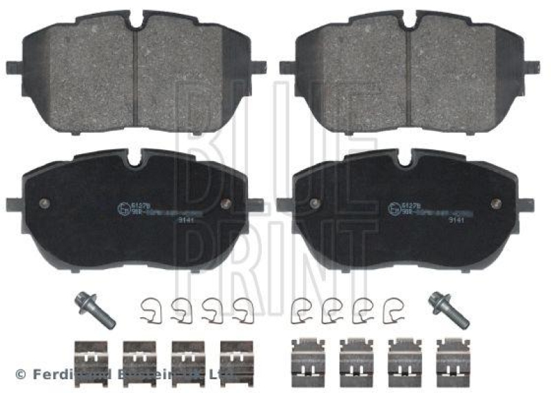 BLUE PRINT ADP154257 Bremsbelagsatz mit Befestigungsmaterial für Peugeot