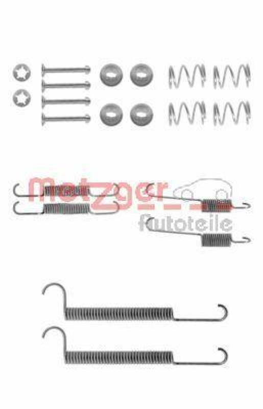 METZGER 105-0746 Zubehörsatz, Bremsbacken für OPEL