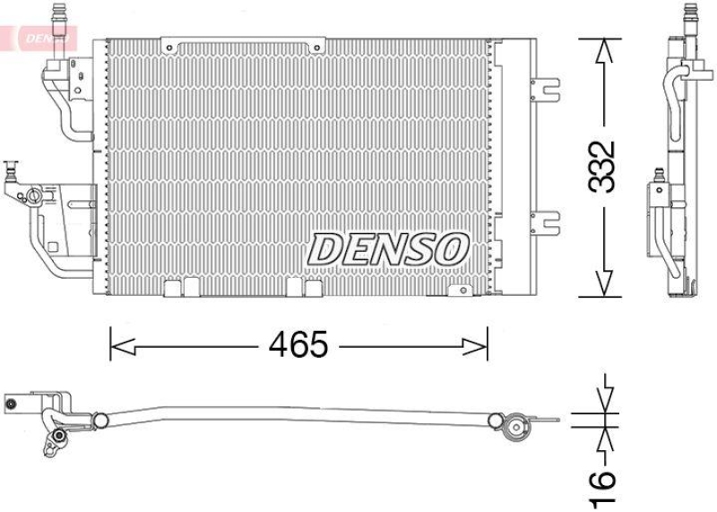 DENSO DCN20037 Kondensator OPEL ZAFIRA B (A05) 1.9 CDTI (M75) (05- )