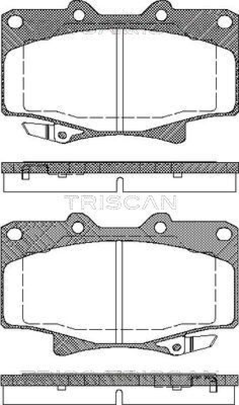 TRISCAN 8110 13013 Bremsbelag Vorne für Toyota Landcruiser