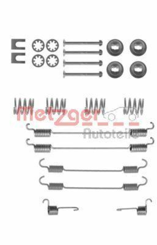 METZGER 105-0747 Zubehörsatz, Bremsbacken für CITROEN/NISSAN/PEUGEOT